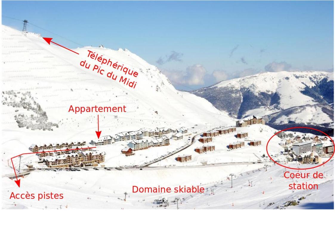 Duplex 2 Terrasse Vue Montagne Parking Piscine La Mongie